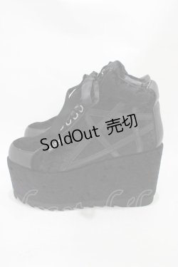 画像2: KILL STAR / MALICE PLATFORM TRAINERS UK8 ブラック H-25-10-30-042-SL-SH-KB-ZH