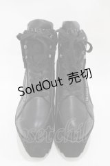 KILL STAR / MALICE PLATFORM TRAINERS UK9(約26cm) ブラック H-25-10-30-043-SL-SH-KB-ZS