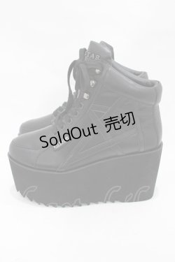 画像2: KILL STAR / MALICE PLATFORM TRAINERS UK9(約26cm) ブラック H-25-10-30-043-SL-SH-KB-ZS