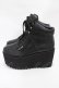 画像2: KILL STAR / MALICE PLATFORM TRAINERS UK9(約26cm) ブラック H-25-10-30-043-SL-SH-KB-ZH (2)