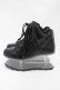 画像2: YRU / Qloud Qozmo Black Platform Sneakers 23.0cm ブラック H-25-10-30-044-PU-SH-KB-ZH (2)