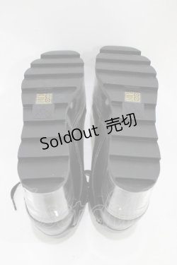 画像3: YRU / Qloud Qozmo Black Platform Sneakers 23.0cm ブラック H-25-10-30-044-PU-SH-KB-ZI