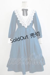 axes femme kawaii / クラシックドールワンピース M ブルー H-25-11-01-026-AX-OP-NS-ZH