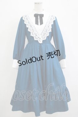 画像1: axes femme kawaii / クラシックドールワンピース M ブルー H-25-11-01-026-AX-OP-NS-ZH