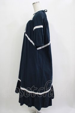 画像2: SERAPHIM / 押し花標本のドレス Free ネイビー H-25-11-01-028-LO-OP-NS-ZH