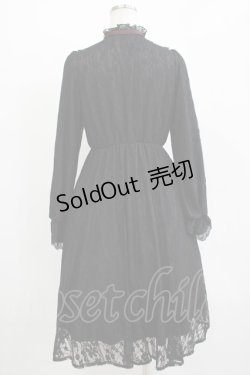 画像3: Amavel / Antique Laceミドルワンピース Free ブラック H-25-11-01-030-CA-OP-NS-ZH