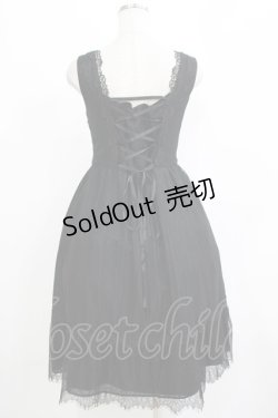 画像3: axes femme kawaii / 総レースノースリーブワンピース M ブラック H-25-11-01-032-AX-OP-NS-ZH