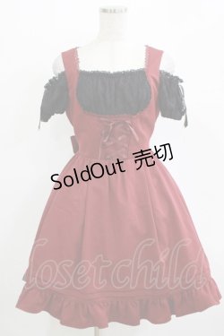 画像1: Secret Honey / オフショルドッキングワンピース Free ワイン H-25-11-01-034-CA-OP-NS-ZH