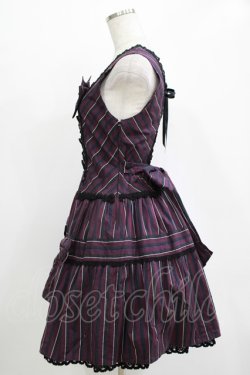 画像2: BABY,THE STARS SHINE BRIGHT / レジメンタルクラウンジャンパースカート Free パープル H-25-11-01-036-BA-OP-NS-ZH