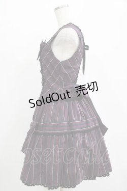 画像2: BABY,THE STARS SHINE BRIGHT / レジメンタルクラウンジャンパースカート Free パープル H-25-11-01-036-BA-OP-NS-ZH