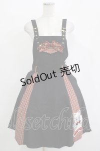 ALICE and the PIRATES / クリスのもこもこワッペンサロペットスカート Free ブラック H-25-11-01-038-PA-OP-NS-ZH