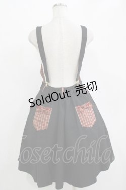 画像3: ALICE and the PIRATES / クリスのもこもこワッペンサロペットスカート Free ブラック H-25-11-01-038-PA-OP-NS-ZH