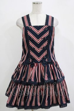 画像1: BABY,THE STARS SHINE BRIGHT / ブリテッシュレジメンタルサロペット Free ネイビー H-25-11-01-039-BA-OP-NS-ZH