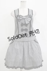 BABY,THE STARS SHINE BRIGHT / ストライプサロペット Free グレー H-25-11-01-040-BA-OP-NS-ZH