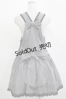 画像3: BABY,THE STARS SHINE BRIGHT / ストライプサロペット Free グレー H-25-11-01-040-BA-OP-NS-ZH