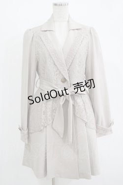 画像1: axes femme / レース重ねクラシックコート M ベージュ H-25-11-01-041-AX-CO-NS-ZH