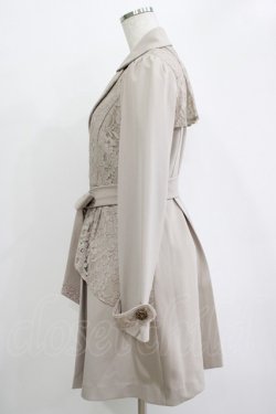 画像2: axes femme / レース重ねクラシックコート M ベージュ H-25-11-01-041-AX-CO-NS-ZH