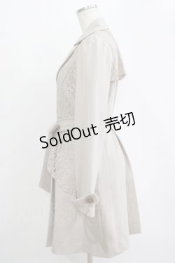 画像2: axes femme / レース重ねクラシックコート M ベージュ H-25-11-01-041-AX-CO-NS-ZH