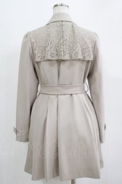 画像3: axes femme / レース重ねクラシックコート M ベージュ H-25-11-01-041-AX-CO-NS-ZH