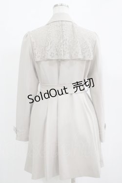 画像3: axes femme / レース重ねクラシックコート M ベージュ H-25-11-01-041-AX-CO-NS-ZH