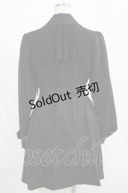 画像3: axes femme / レース重ねクラシックコート M ブラック H-25-11-01-042-AX-CO-NS-ZH