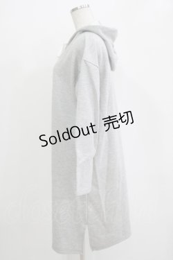 画像2: LIEF / ロゴプリントパーカーワンピース Free グレー H-25-11-01-043-LO-OP-NS-ZH