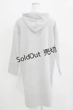 画像3: LIEF / ロゴプリントパーカーワンピース Free グレー H-25-11-01-043-LO-OP-NS-ZH