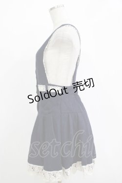 画像2: LIZ LISA / リボンポケットジャンパースカート Free ネイビー H-25-11-01-044-LO-OP-NS-ZH