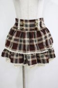LIZ LISA / チェックスカート Free ブラウン H-25-11-01-046-LO-SK-NS-ZH