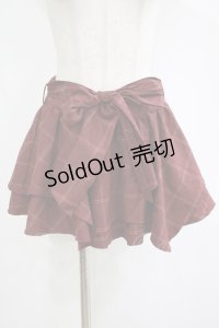 LIZ LISA / チェックスカパン Free ボルドー H-25-11-01-048-LO-PA-NS-ZH