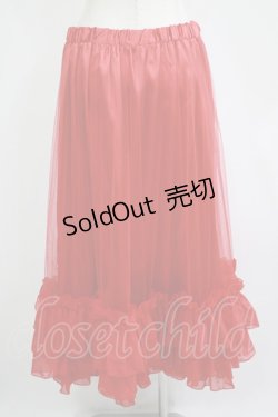 画像3: Miss Danger（海外ロリータブランド） / チュールロングペチコート Free レッド H-25-11-01-050-PU-SK-NS-ZH