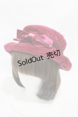 画像1: Jane Marple / ロイヤル別珍のハット  ボルドー H-25-11-01-1001-JM-AC-KB-ZH