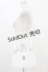 Moi-meme-Moitie / 蝙蝠2Wayバッグ  白 H-25-11-01-1004-MO-BG-KB-ZH