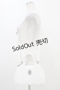 Moi-meme-Moitie / 蝙蝠2Wayバッグ  白 H-25-11-01-1004-MO-BG-KB-ZH