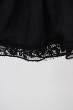 画像3: Melody BasKet / ラッフルカラーブラウス  ブラック H-25-11-01-1028-LO-BL-KB-ZH