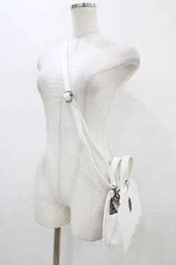 画像2: Moi-meme-Moitie / 蝙蝠2Wayバッグ  白 H-25-11-01-1004-MO-BG-KB-ZH