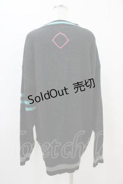 画像2: LISTEN FLAVOR / 初音ミクVネックニット  ブラック H-25-11-01-1030-PU-TO-KB-ZH