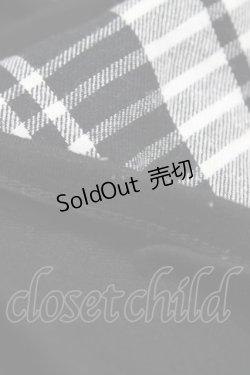 画像3: SEX POT ReVeNGe / チェック切替プリントカットソー  黒 H-25-11-01-1032-SP-TO-KB-ZT1104J