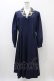画像1: Perla nell' ostrica / ショールカラージャケットワンピース L ネイビー×?チェック H-25-11-01-1036-EL-OP-KB-ZH (1)