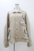MILKBOY / ARM RIPPED JACKET  ベージュ×グレーマーブル H-25-11-01-1005-MB-JA-KB-ZH