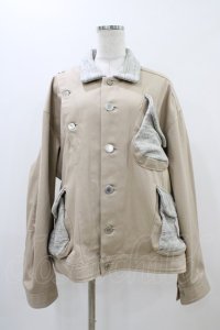 MILKBOY / ARM RIPPED JACKET  ベージュ×グレーマーブル H-25-11-01-1005-MB-JA-KB-ZH