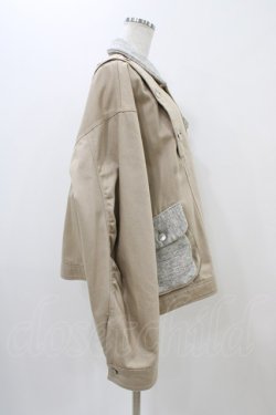 画像3: MILKBOY / ARM RIPPED JACKET  ベージュ×グレーマーブル H-25-11-01-1005-MB-JA-KB-ZH