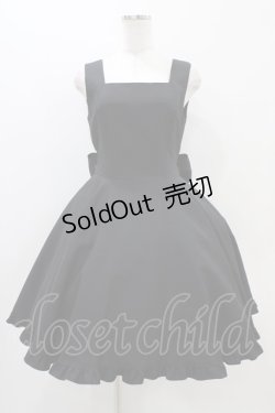 画像1: Moi-meme-Moitie / フリルジャンパースカート  ブラック H-25-11-01-1010-MO-OP-KB-ZH