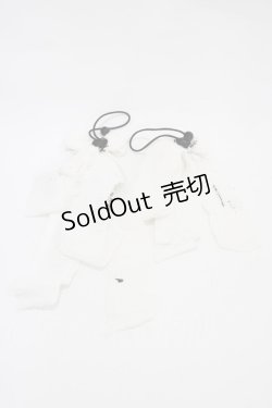 画像2: blablahospital / 包帯リボンヘアゴム  白×黒 H-25-11-01-1002-PU-ZA-KB-ZH