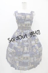 Jane Marple / British Bookshelfスクエアドレス  ネイビー H-25-11-01-1011-JM-OP-KB-ZH