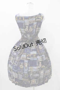 画像2: Jane Marple / British Bookshelfスクエアドレス  ネイビー H-25-11-01-1011-JM-OP-KB-ZH