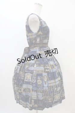 画像3: Jane Marple / British Bookshelfスクエアドレス  ネイビー H-25-11-01-1011-JM-OP-KB-ZH