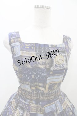 画像4: Jane Marple / British Bookshelfスクエアドレス  ネイビー H-25-11-01-1011-JM-OP-KB-ZH