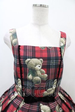 画像4: Emily Temple cute / Teddy Bear Tartanノースリーブワンピース  レッド H-25-11-01-1012-ET-OP-KB-ZH