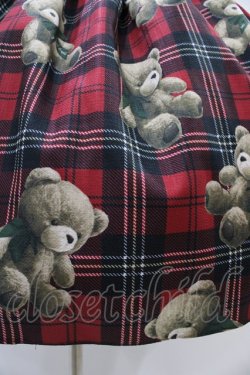 画像5: Emily Temple cute / Teddy Bear Tartanノースリーブワンピース  レッド H-25-11-01-1012-ET-OP-KB-ZH